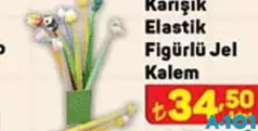 KARIŞIK ELASTİK FİGÜRLÜ JEL KALEM